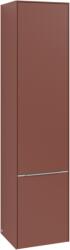 Villeroy & Boch Dulap inalt suspendat Villeroy & Boch Subway 3.0 171x40x35cm, orientare stanga, Wine Red, maner aluminiu (C58600AH)