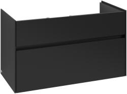 Villeroy & Boch Dulap baza suspendat Villeroy & Boch Collaro cu 2 sertare, 95.4x44.4cm, Volcano Black (C01100VL)