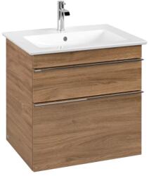 Villeroy & Boch Dulap baza suspendat Villeroy & Boch Venticello 603x590x502 mm cu doua sertare, stejar Kansas (A92401RH)