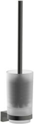 Hansgrohe Perie wc cu suport de perete Hansgrohe AddStoris S, negru periat (41782340)