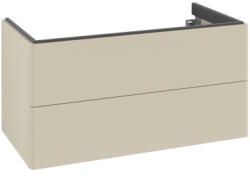 Villeroy & Boch Dulap baza suspendat Villeroy & Boch Antao cu 2 sertare, 98.8x50.4cm, Silk Grey Matt (K05000HJ)