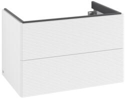 Villeroy & Boch Dulap baza suspendat Villeroy & Boch Antao cu 2 sertare, 78.8x50.4cm, front texturat White Matt (K04100MT)