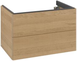 Villeroy & Boch Dulap baza suspendat Villeroy & Boch Antao cu 2 sertare, 78.8x50.4cm, front texturat Honey Oak (K04100HN)
