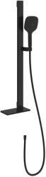 Villeroy & Boch Set de dus Villeroy & Boch Infinity Showers cu bara 90cm, polita, furtun si para cu 3 tipuri de jet, negru mat (TVS110002000K5)