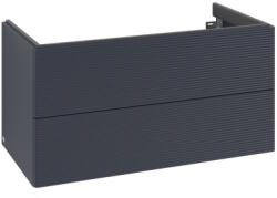 Villeroy & Boch Dulap baza suspendat Villeroy & Boch Antao cu 2 sertare, 98.8x50.4cm, front texturat Midnight Blue Matt (K05100HG)