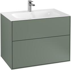 Villeroy & Boch Dulap baza suspendat Villeroy & Boch Finion cu 2 sertare, 80x59x50cm, Olive Matt (F01000GM)