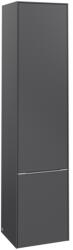 Villeroy & Boch Dulap inalt suspendat Villeroy & Boch Subway 3.0 171x40x35cm, orientare stanga, Graphite, maner aluminiu (C58600VR)