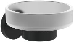 Villeroy&Boch Savoniera cu suport de perete Villeroy & Boch Elements Tender negru mat (TVA151019000K5)