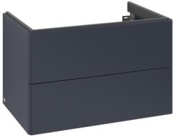 Villeroy & Boch Dulap baza suspendat Villeroy & Boch Antao cu 2 sertare, 78.8x50.4cm, Midnight Blue Matt (K04000HG)