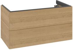 Villeroy & Boch Dulap baza suspendat Villeroy & Boch Antao cu 2 sertare, 98.8x50.4cm, Honey Oak (K05000HN)