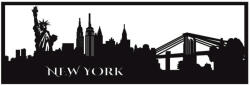  Fali dekorpanel, New York látkép, FP-65, 50x150 cm, 3 mm HDF Fekete