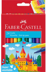Faber-Castell Rostirón, filctoll készlet, kastélyos Faber-Castell 24 klf. szín - papirx