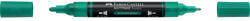 Faber-Castell Akril marker kétvégű MULTIMARK 358 Faber-Castell smaragdzöld - papirx