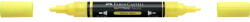Faber-Castell Akril marker kétvégű MULTIMARK 256 Faber-Castell neon sárga - papirx
