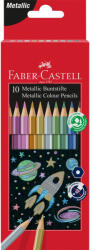 Faber-Castell Színes ceruza készlet hatszögletű metál Faber-Castell 10klf. szín