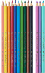Faber-Castell Színes ceruza készlet hatszögletű UNIKORNIS + matrica Faber-Castell 10+3klf. szín - papirx