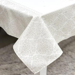 Cortimex Kft Ezüst lurex asztalterítő barokk mintás 96x100 cm