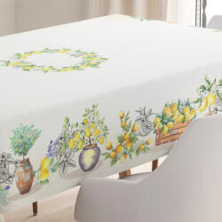 Cortimex Kft NAPOLI asztalterítő Citrom mintás mediterrán 140x180 cm