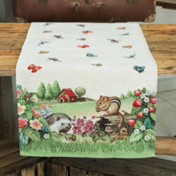 Cortimex Kft Erdei állatok gobelin asztali futó 44x140 cm