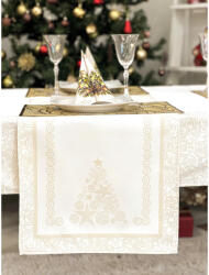 Cortimex Kft Arany lurex asztali futó karácsonyfa mintás 44x140 cm