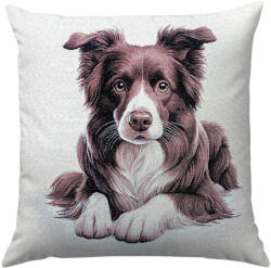 Cortimex Kft Border collie barna kutyás párnahuzat 45x45 cm