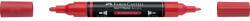 Faber-Castell Akril marker kétvégű MULTIMARK 219 Faber-Castell eper piros - papirx