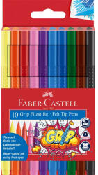 Faber-Castell Rostirón, filctoll készlet, GRIP Faber-Castell 10 klf. szín - papirx