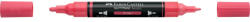 Faber-Castell Akril marker kétvégű MULTIMARK 124 Faber-Castell vörös - papirx