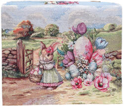 Cortimex Kft Farmhouse húsvéti nyuszis gobelin asztali futó 37x100 cm