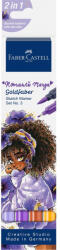 Faber-Castell Rostirón, filctoll készlet alkoholos kétvégű GOLDFABER SKETCH Romantikus Manga 3 Faber-Castell 4klf. szín (68402) - irodaszerpiac