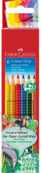 Faber-Castell Színes ceruza készlet háromszögletű GRIP Faber-Castell 6klf. szín (68106) - irodaszerpiac