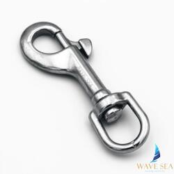 WAVE SEA Rozsdamentes forgó karabiner 82mm A2 patentos karabiner kötélhez (WS6201-3)