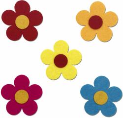 Penta collection Filcfigura - Ragasztott közepű virág (5 db/cs, átm. kb. : 6 cm)