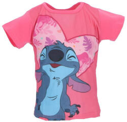 Mister Licence Disney Lilo és Stitch, A csillagkutya Fun Pink gyerek rövid póló, felső 3 év / 98 cm 85FML357643A3 (85FML357643A3)