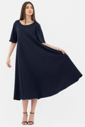 Pierino Rochie lunga A-line bleumarin inchis, din tricot de bumbac Talie unica