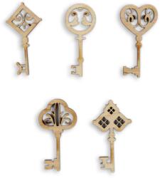  Fafigura, 5 db/csomag - kulcs 4 cm
