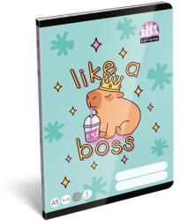 LIZZY Füzet, tűzött, A5, vonalas, 32 lap, 1. osztály, LIZZYSULI, "Lollipop Capybara", "14-32 (TICLFVA5LC1) - officepantry