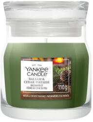 Yankee Candle Yankee Candle® Balsam & Cedar Fireside Signature kis üveggyertya 110 g
