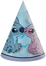  Disney Lilo és Stitch, A csillagkutya Angel Cute parti kalap, csákó 6 db-os (PNN98684)
