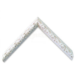 Keretshop 1, 4 cm Antikolt-díszes törtfehér képkeret EGYEDI MÉRETBEN 1725/03 (KS469387)