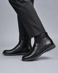 RUSAY Ghete barbati imblanite cu fermoar din piele naturala - Nordvik GF1204CSN, confort elegant pentru iarna, marimea 41