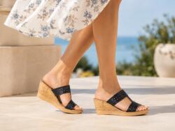 Rovi Design Marimi 36, 38 Reducere Papuci dama din piele naturala cu platforma 7cm LPAP7NBX, marimea 38