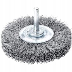 Lessmann Tárcsás drótkefe, tengelyes, rozsdamentes acél, hullámos drót 60x0, 3mm Lessmann (4017359007143)