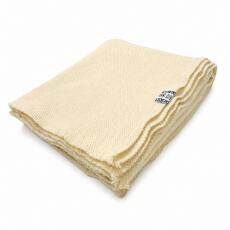 Interblanket Одеяло От 100% Натурална Мерино Вълна 150 × 200 См - Естествен Цвят На Вълната | Меко, Топло И Дишащо