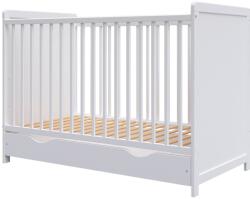 Hubners Patut copii din lemn Hubners Paula 120x60 alb cu sertar - bekid
