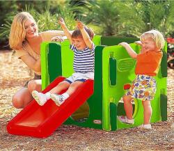 Little Tikes Spatiu de joaca junior cu tobogan - verde (LT447A0)