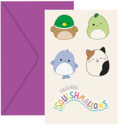 Procos Invitații cu plicuri - Squishmallows 6 bucăți