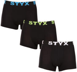 Styx Набор от три - мъжки боксерки Styx спортен ластик надразмер многоцветни Styx | Cheren | МЪЖЕ | 3XL