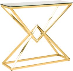 Settimo Consola moderna aurie cu blat din sticla Grand 90 x 30 cm (EV078)