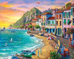 Figured Art Set pictura pe numere, cu sasiu, Vacanta la mare, 40x50 cm (FA10034-Y)